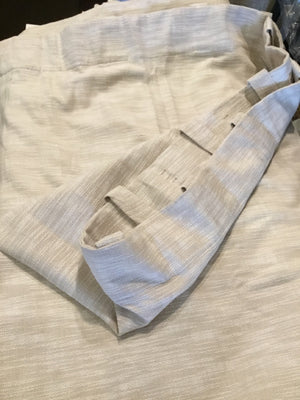 Lined Tan Tweed Draperies/Curtains