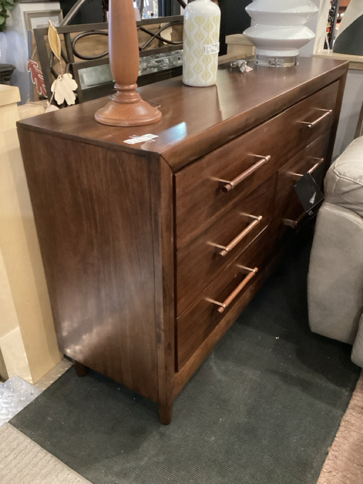 Ashley 6 Drawers Wood Brown Dresser/Chest