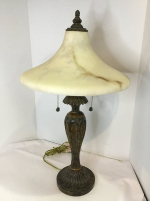 Brown/Cream Resin Table Lamp