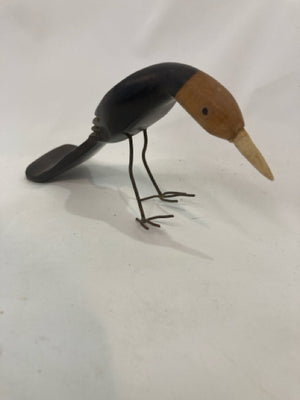 Wood Bird Figurine