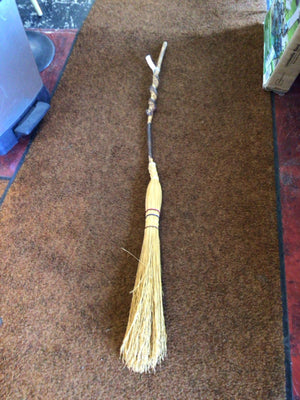 Rustic Brown Twisted Broom
