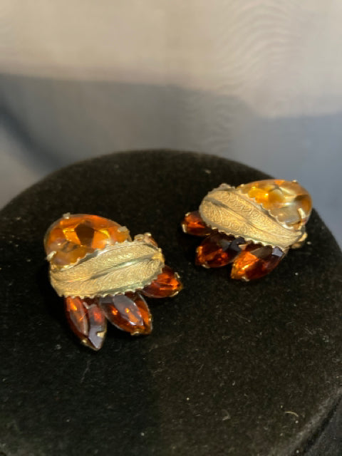 Weiss Amber Earrings