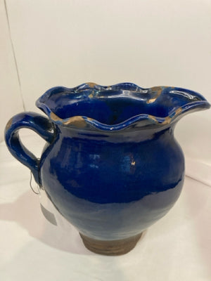 Blue Ceramic Pitcher