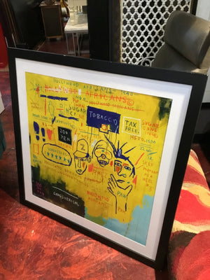 African Yellow/Black Framed Art