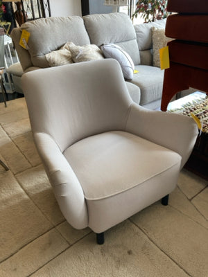 Havenly Scandinavian Chenille Cream Chair BCDCDPJA