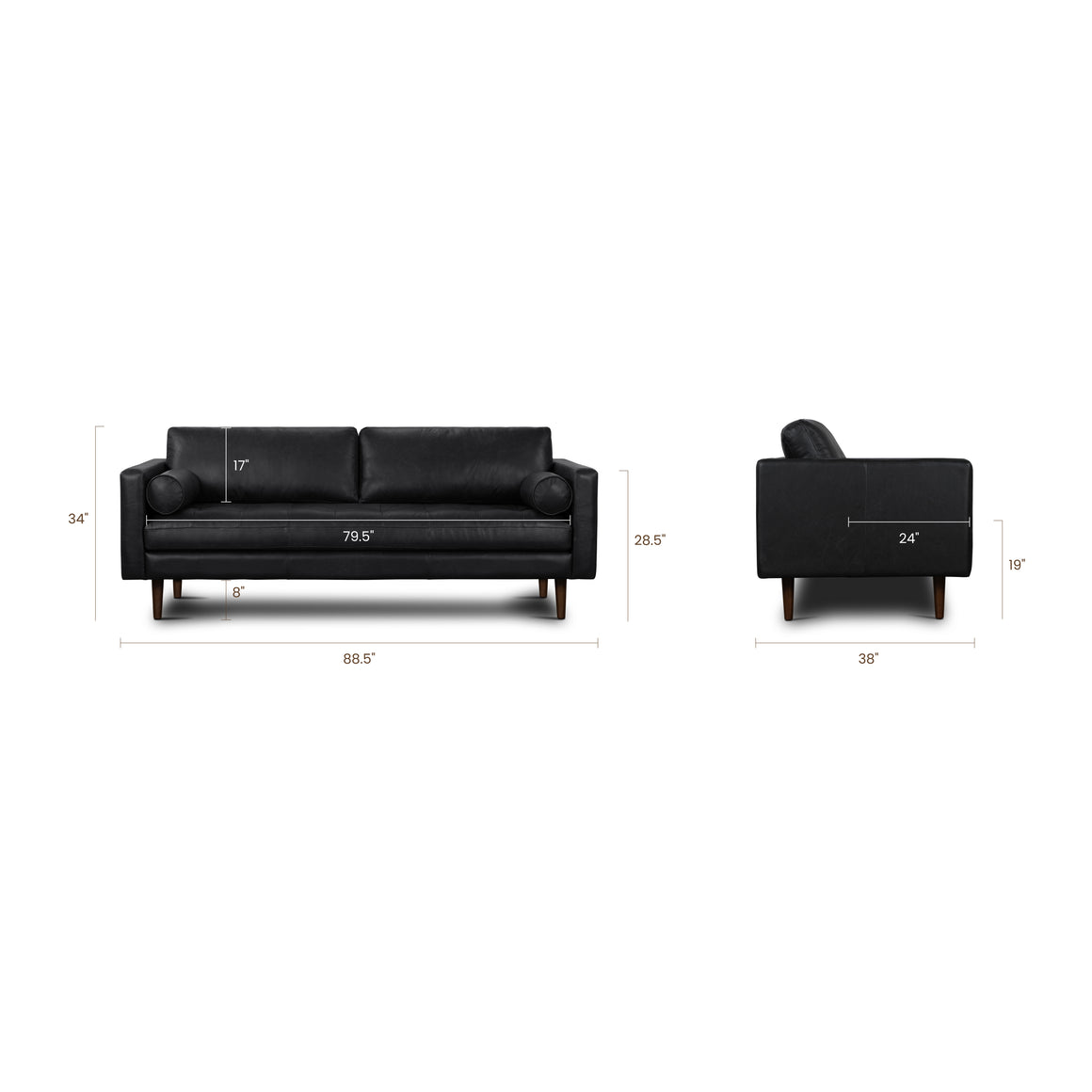Poly & Bark Velvet Green Sofa/Couch 9H2HMECR