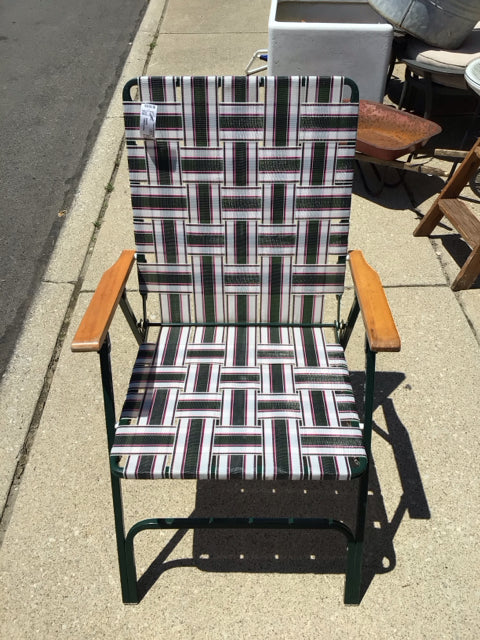 Folding Nylon Vintage Green Chair