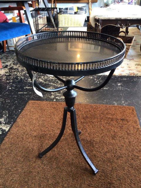 Metal & Marble Black Table