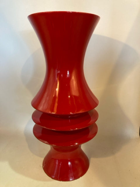 Red Plastic Vase