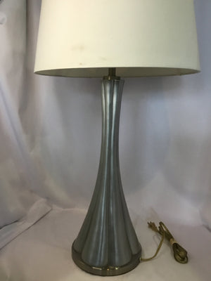 Silver Resin Lamp