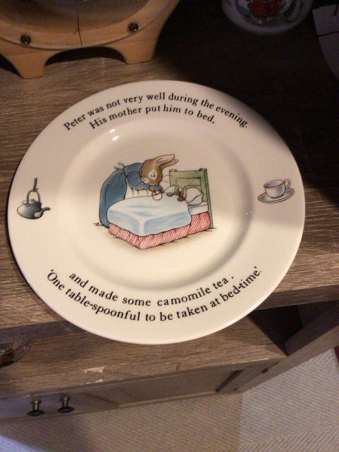 Wedgwood White/Multi Ceramic Peter Rabbit Plate