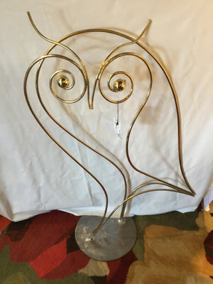 Brass Owl Sculpture