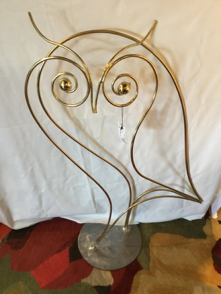Brass Owl Sculpture