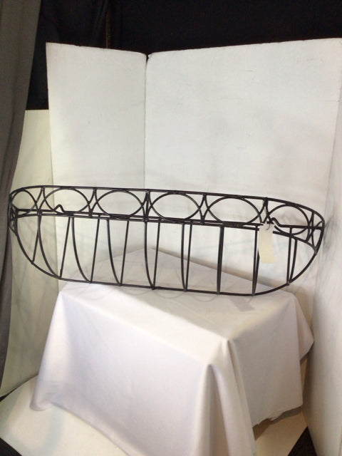 Hanging Black Metal Pocket Plant Holder