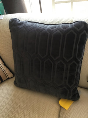 Gray Velvet Pillow