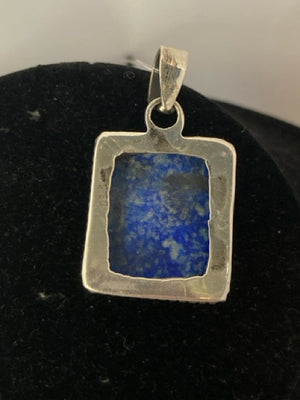 Blue Square Lapis Pendant