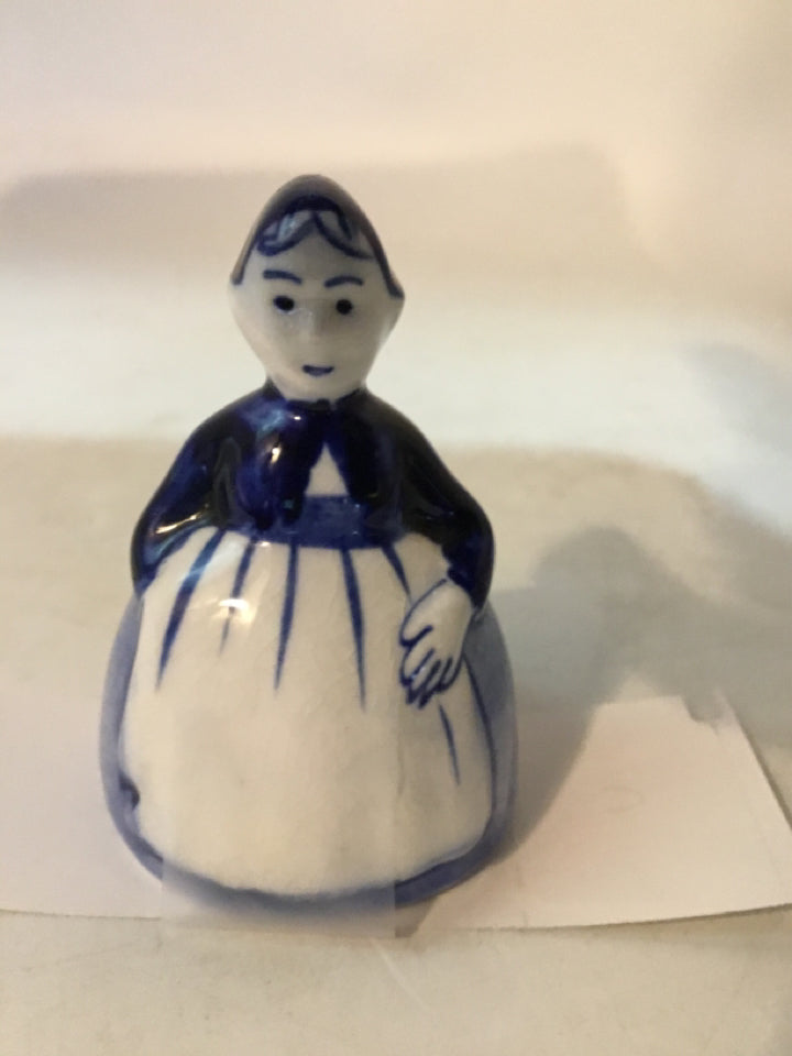 Dutch Ceramic Bell Girl Figurine