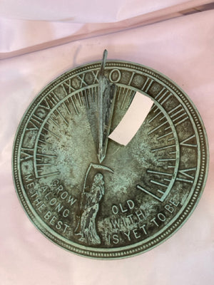 Brookstone Patina Brass Garden Sun Dial