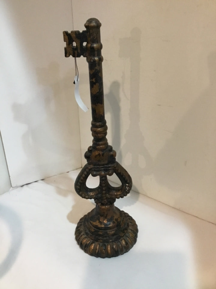 Copper/Black Resin Key Statue