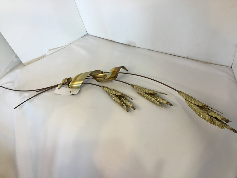 Metal Wheat Gold Wall Decoration Art