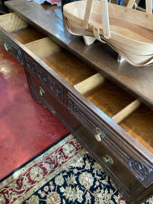 Moroccan Wood 4 Drawer Brown Dresser/Chest