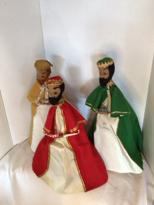 Christmas Multi-Color Felt 3 Wise Men Holiday Item