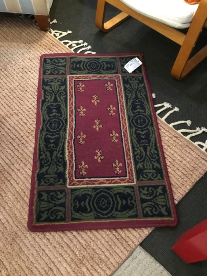 Wool Green/multi Rug