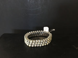 Rhinestone Silver Stretch Bracelet