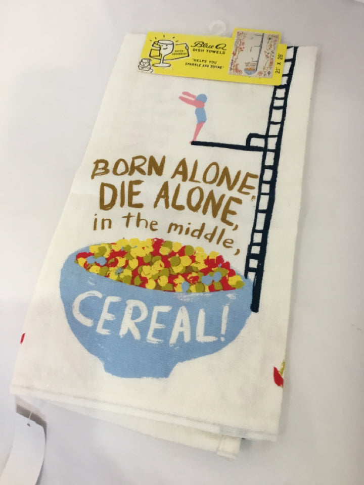 Blue Q White/Multi Cereal Towel