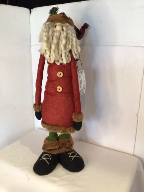Figure Red/Black Felt Santa Holiday Item