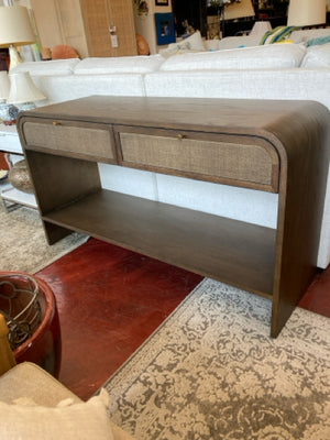 Lulu & Georgia Console Wood 2 Drawers Brown Table 49KVUNS5