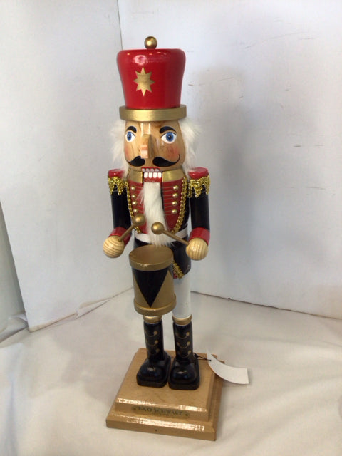 Christmas Red/Black Wood Nutcracker Holiday Item