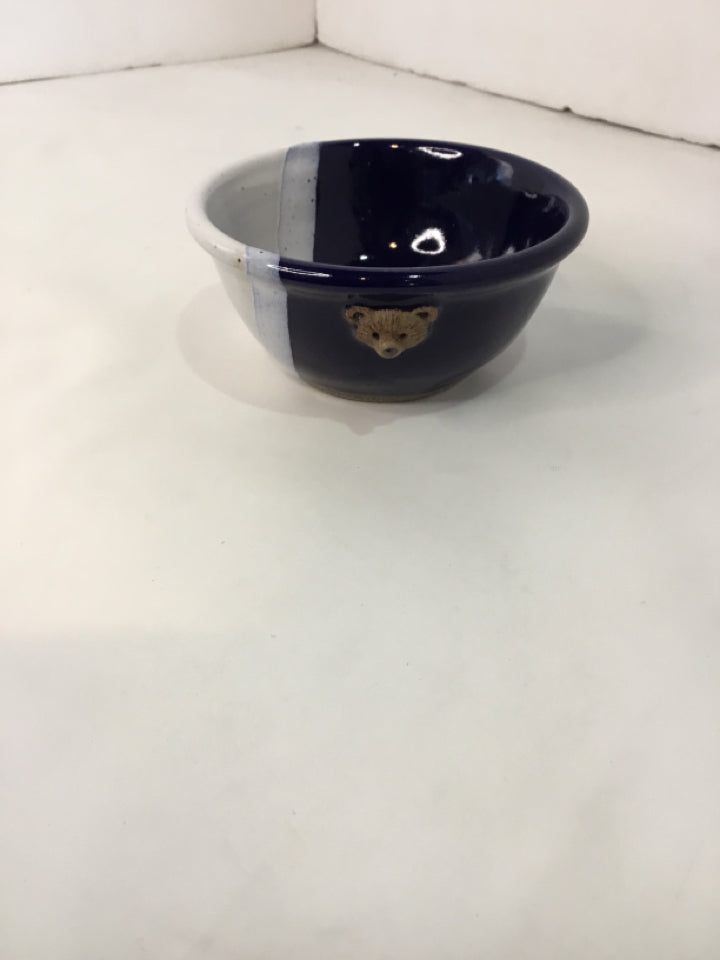 Pelletiec Blue Pottery Bear Bowl