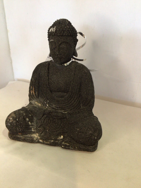 Black Cement Buddha Statue