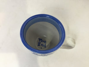 M.A. Hadley Gray/Blue Ceramic Cup