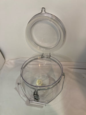 Clear Plastic Handled Canister