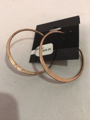 Metal Gold Hoops Earrings