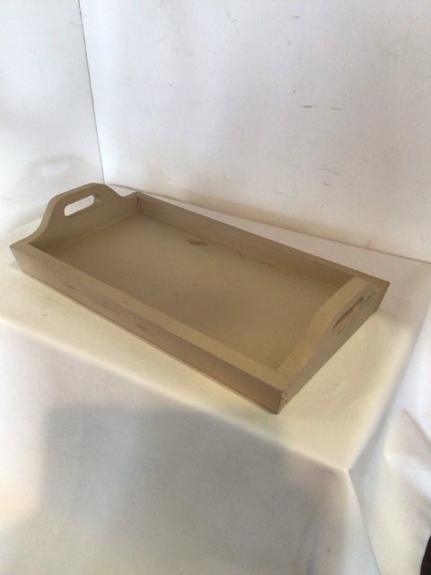Tan Wood Tray