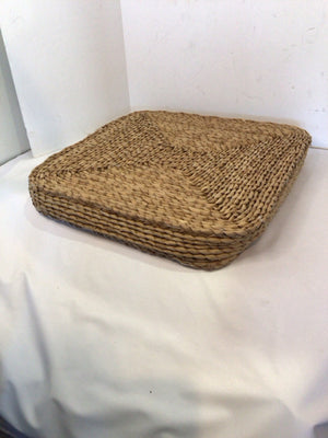 Natural Seagrass Square Floor Cushion