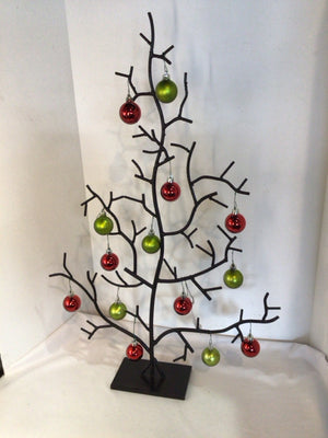 Tree Black/Multi Metal Holiday Item