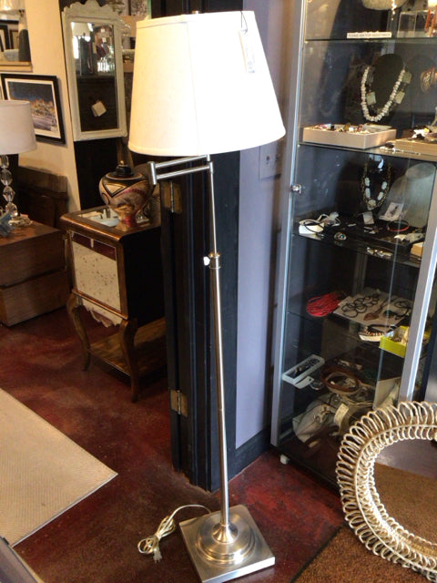 Floor Silver Adjustable Lamp