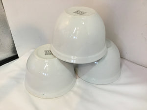 Pottery Barn Set of 3 White Ceramic Bowl Set