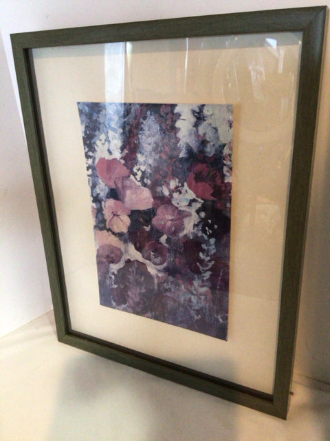 Blue/Purple Flowers Framed Art