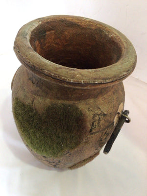 Vintage Brown Pottery Vase