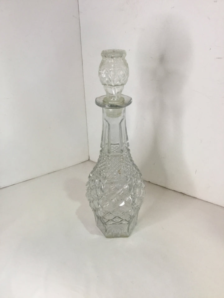 Anchor Hocking Vintage Clear Glass Decanter