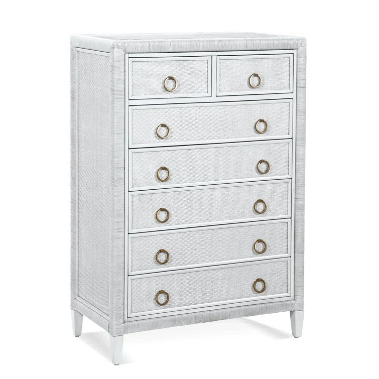 Wayfair Wicker 7 Drawer Cream Dresser/Chest 2UD9E8JH