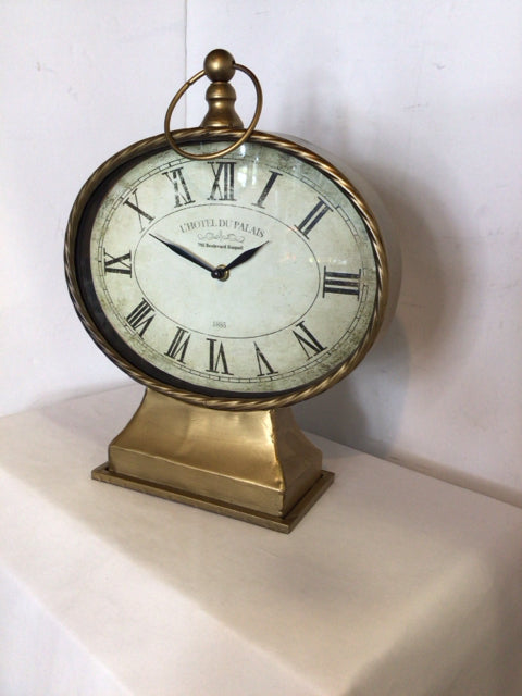 Mantel Gold Metal Clock