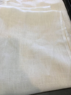 2 Panels Cream Polyester Sheer Draperies/Curtains