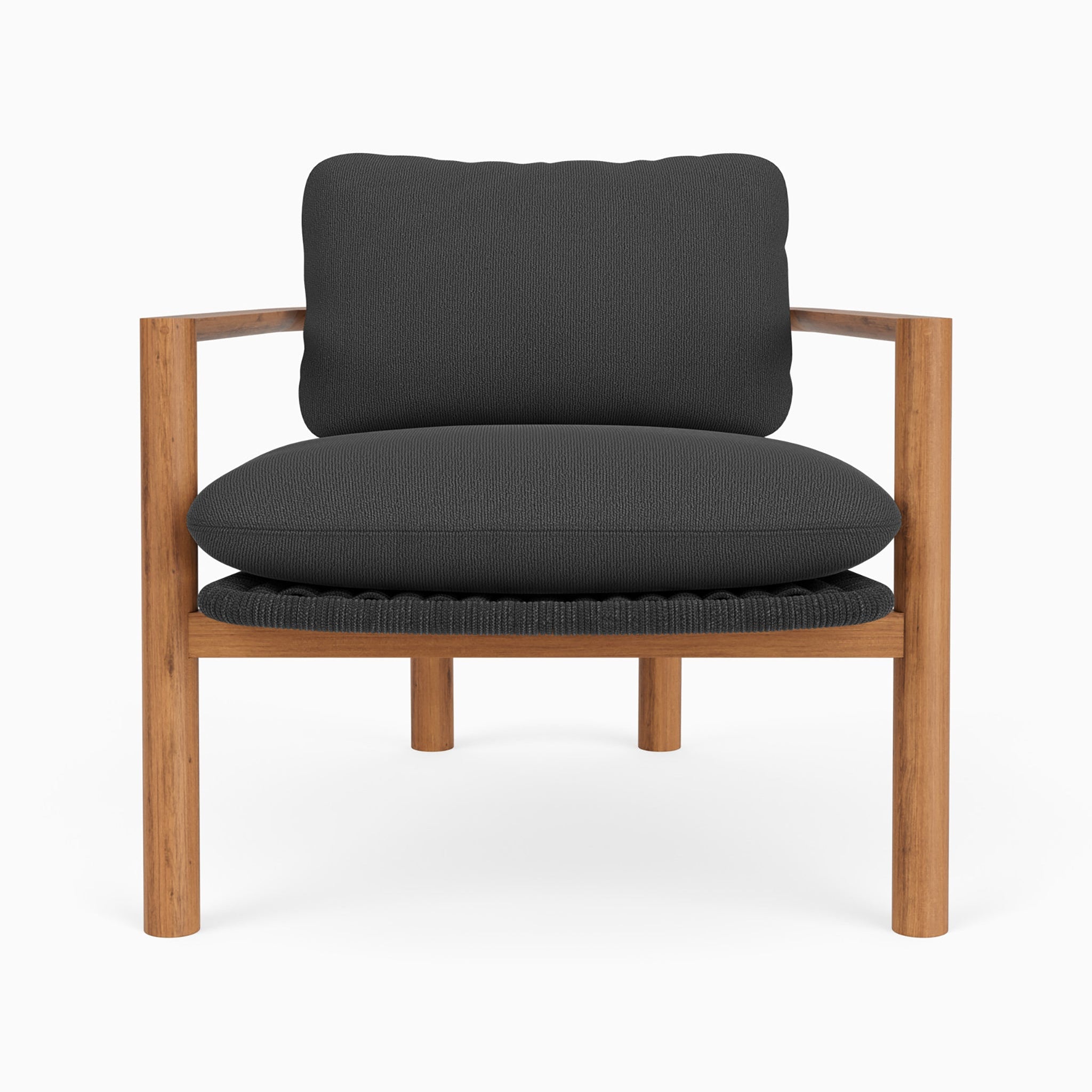 Denver Modern Loose Cushion Teak Outdoor/Outside NEW Charcoal Chair 4HAAX2UZ