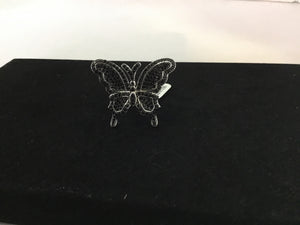 Black Rhinestone Ring